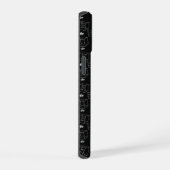 モダンな数学パターン  iPhone 15ケース (右側面)