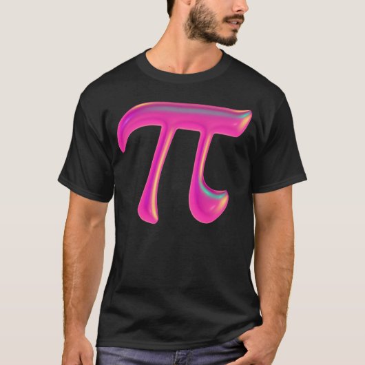 モダンな数学定数グラフィック Tシャツ (正面)