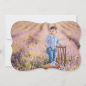 モダンな数珠の宗教最初聖餐式の写真 招待状 (裏面)