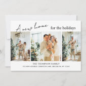 モダンな新しい家でのホリデーシーズンの写真の引越し シーズンカード (正面)
