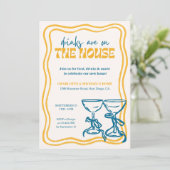 モダンな新居お披露目パーティー Drinks Are on the House 招待状 (スタンド正面)