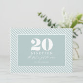 モダンな新年のタイポグラフィー ホリデー シーズンカード (スタンド正面)