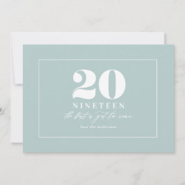 モダンな新年のタイポグラフィー ホリデー シーズンカード