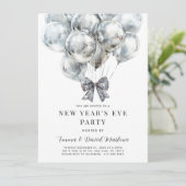 モダンな新年パーティー 招待状 (スタンド正面)