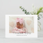 モダンな新生児ベイビーお礼写真 出産報告 (スタンド正面)