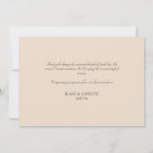 モダンな新生児ベイビーお礼写真 出産報告 (裏面)