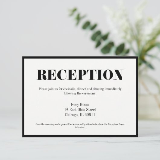 モダンな新郎新婦の結婚式の招待状カード 招待状 (スタンド正面)