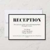 モダンな新郎新婦の結婚式招待状カード 招待状 (正面)