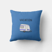 モダンな旅行休暇のキャラバンの冒険のキャンプ クッション (裏面)