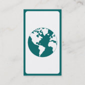 モダンな旅行 名刺 (裏面)