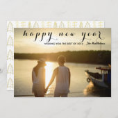 モダンな明けましておめでとうの原稿の写真 シーズンカード (正面/裏面)