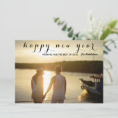 モダンな明けましておめでとうの原稿の写真 シーズンカード (スタンド正面)