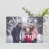 モダンな明るさと彩りを備えた ミニマルな1枚の写真 シーズンカード (スタンド正面)