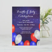 モダンな星条旗の4日7月招待状 招待状 (スタンド正面)