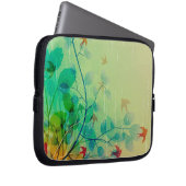 モダンな春の花を飾ったウェディング ラップトップスリーブ (正面右)