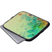 モダンな春の花を飾ったウェディング ラップトップスリーブ (正面下部)