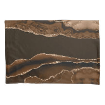 モダンな暖かい色合いの茶色と金の瑪瑙