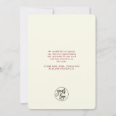 モダンな暖かい虹色のボールドシーズン新年 シーズンカード (裏面)