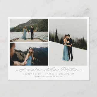 モダンな書道の数々の写真の保存日付 セーブザデート