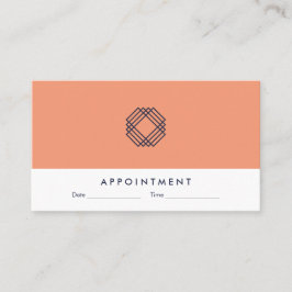 モダンな最小主義のきれいなタイポグラフィのアポイントメント 名刺