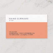 モダンな最小主義のきれいなタイポグラフィのアポイントメント 名刺 (裏面)