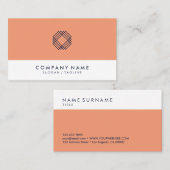 モダンな最小主義のきれいなレイアウトのタイポグラフィのロゴ 名刺 (正面/裏面)