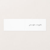 モダンな最小主義のエレガントでシンプルな専門の上品 名刺 (外部フラット)