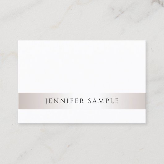 モダンな最小主義のエレガントで粋なサロンのテンプレート 名刺 (正面)