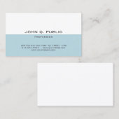 モダンな最小主義のエレガントなシンプルはテンプレートを設計しました 名刺 (正面/裏面)