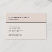 モダンな最小主義のエレガントなデザインのトレンディーのテンプレート 名刺 (正面)