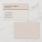 モダンな最小主義のエレガントなデザインのトレンディーのテンプレート 名刺 (正面/裏面)