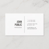 モダンな最小主義のエレガントなデザインのトレンディーの平野 名刺 (正面)