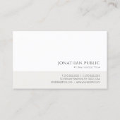 モダンな最小主義のエレガントなデザインの専門の上品 名刺 (正面)