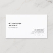 モダンな最小主義のエレガントな専門のデザイン 名刺 (正面)