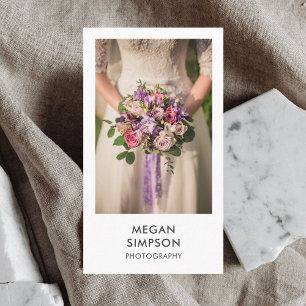 モダンな最小主義のカメラマン 名刺