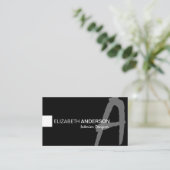 モダンな最小主義のクラシックでエレガントなプロフェッショナル 名刺 (スタンド正面)
