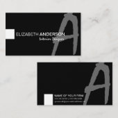 モダンな最小主義のクラシックでエレガントなプロフェッショナル 名刺 (正面/裏面)