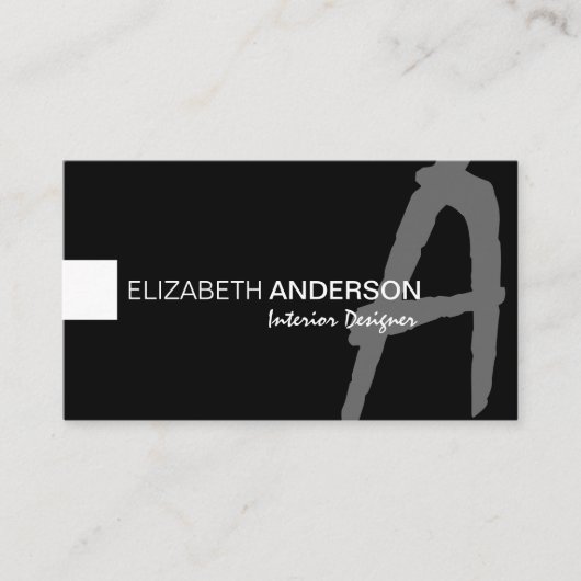 モダンな最小主義のクラシックでエレガントなプロフェッショナル 名刺 (正面)