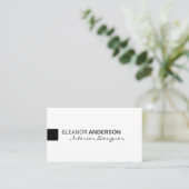 モダンな最小主義のクラシックでエレガントなプロフェッショナル 名刺 (スタンド正面)