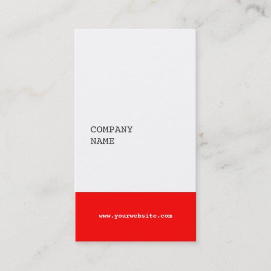 モダンな最小主義のコンサルタントの名刺-赤 名刺 (正面)