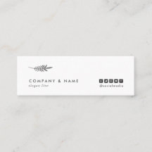 モダンな最小主義のシックでエレガントな葉の白及び灰色