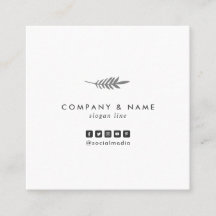 モダンな最小主義のシックでエレガントな葉の白及び灰色