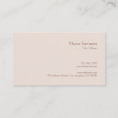 モダンな最小主義のシンプルなレイアウトのタイプエラーの暖かいコーヒー 名刺 (裏面)