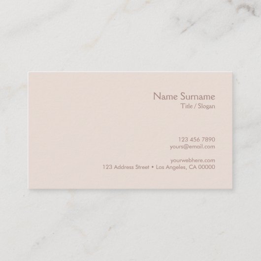 モダンな最小主義のシンプルなレイアウトのタイプエラーの暖かいコーヒー 名刺 (裏面)