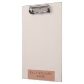 モダンな最小主義のシンプルなレイアウトのタイプエラー暖かいブラウン クリップボード (左)