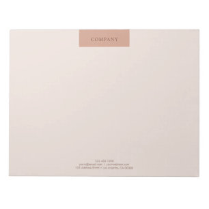 モダンな最小主義のシンプルなレイアウトのタイポグラフィ11x8.5 ノートパッド