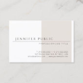 モダンな最小主義のテンプレートのエレガントなシンプルな設計 名刺 (正面)