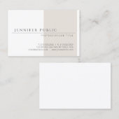 モダンな最小主義のテンプレートのエレガントなシンプルな設計 名刺 (正面/裏面)