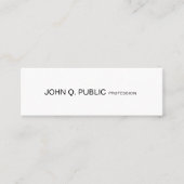 モダンな最小主義のデザインのエレガントで頭が切れるな平野 スキニー名刺 (正面)