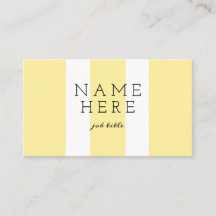 モダンな最小主義のパステル調のマスタードの名刺